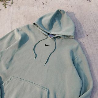Nike center swoosh vintage hoodie sage green