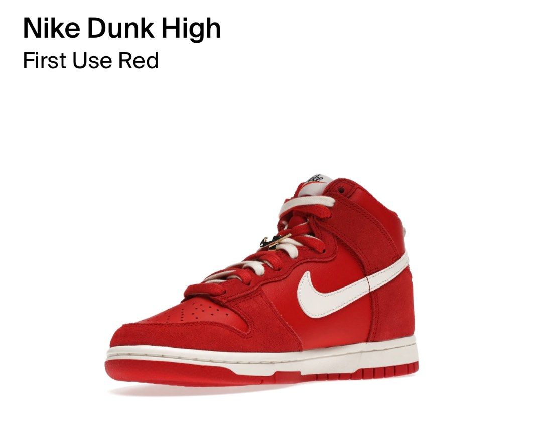 First Use Nike Dunk High Se University Red Sail Nike Dunk High SE