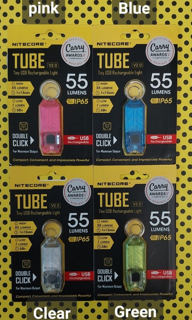 Nitecore Tube V2 Keychain Light 55 Lumens, Sports Equipment