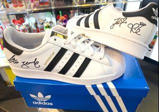 🖤🩷Signed Blackpink Adidas Superstar Jennie Lisa Jisoo Rose 🖤🩷
