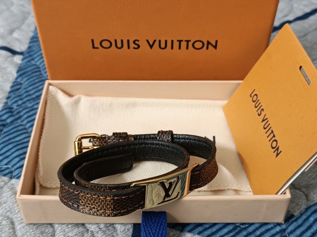 Authenticated Used Louis Vuitton Damier Brasle Sign It Double Winding  Bracelet M6623E Men