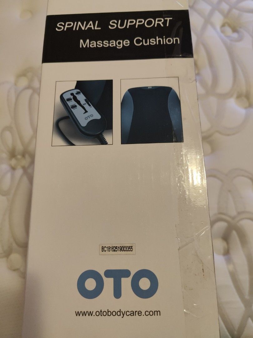 OTO Spinal Back Massage Cushion/Support, Health & Nutrition, Massage Devices on Carousell