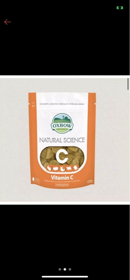 Oxbow Vitamin C Guinea Pig, Pet Supplies, Pet Food on Carousell