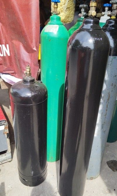 Oxygen Acetylene tank With content standard size, Commercial