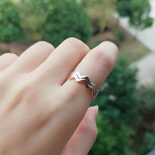 Pandora zigzag ring gold sale