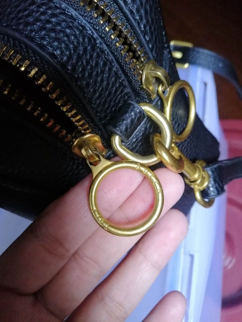 Perry Bombe Leather Crossbody Bag on Carousell