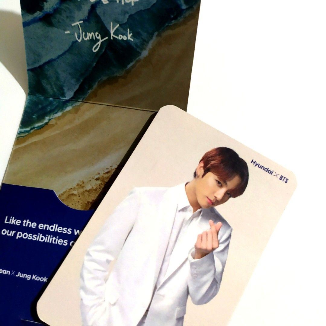 Photocard Hyundai x BTS Jung Kook Official PC