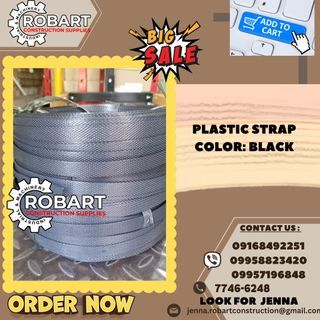 Plastic Strap Color: Black