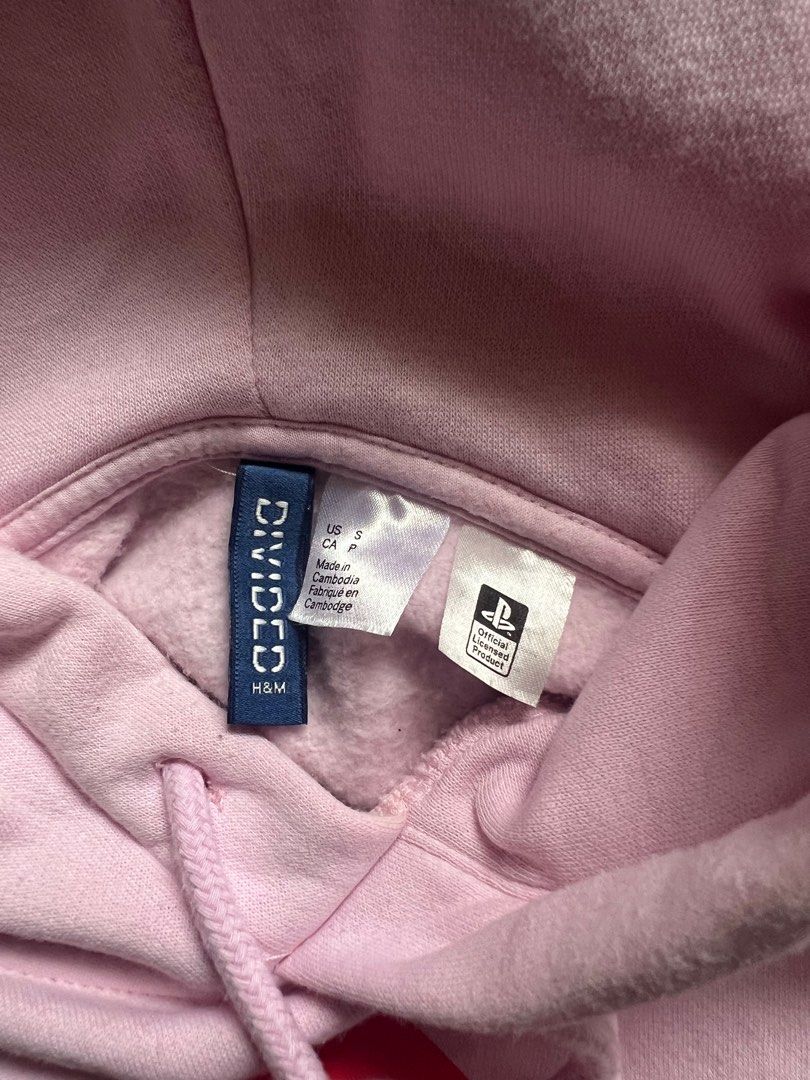 Playstation x Hu0026M Hoodie Pink Men's Small, Men's Fashion, Coats, Jackets  and Outerwear on Carousell