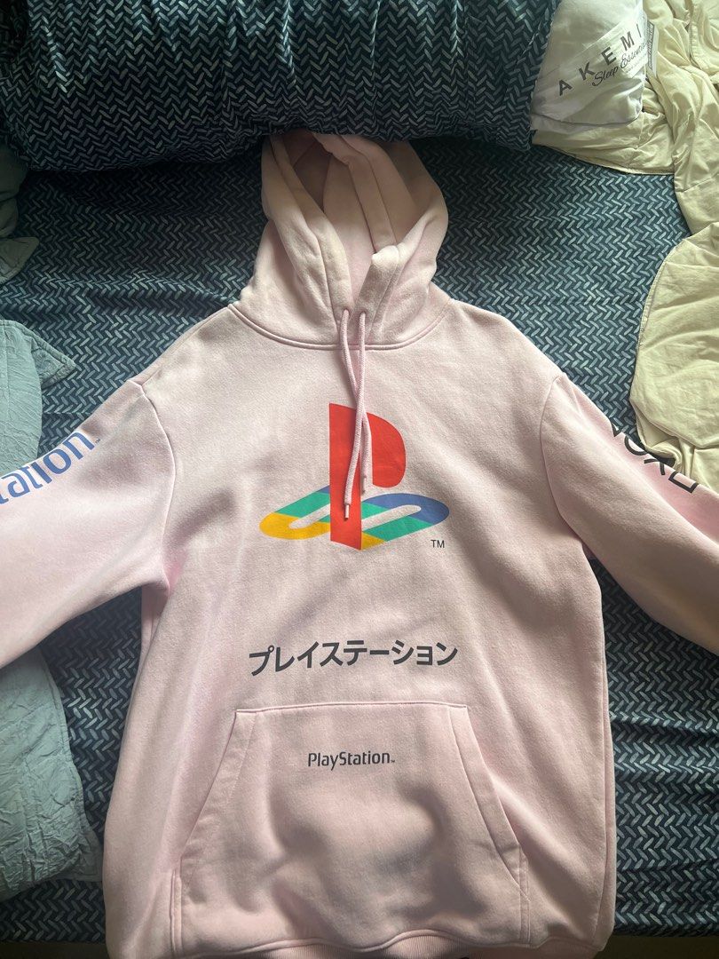 Playstation x H M Hoodie Pink Men s Small