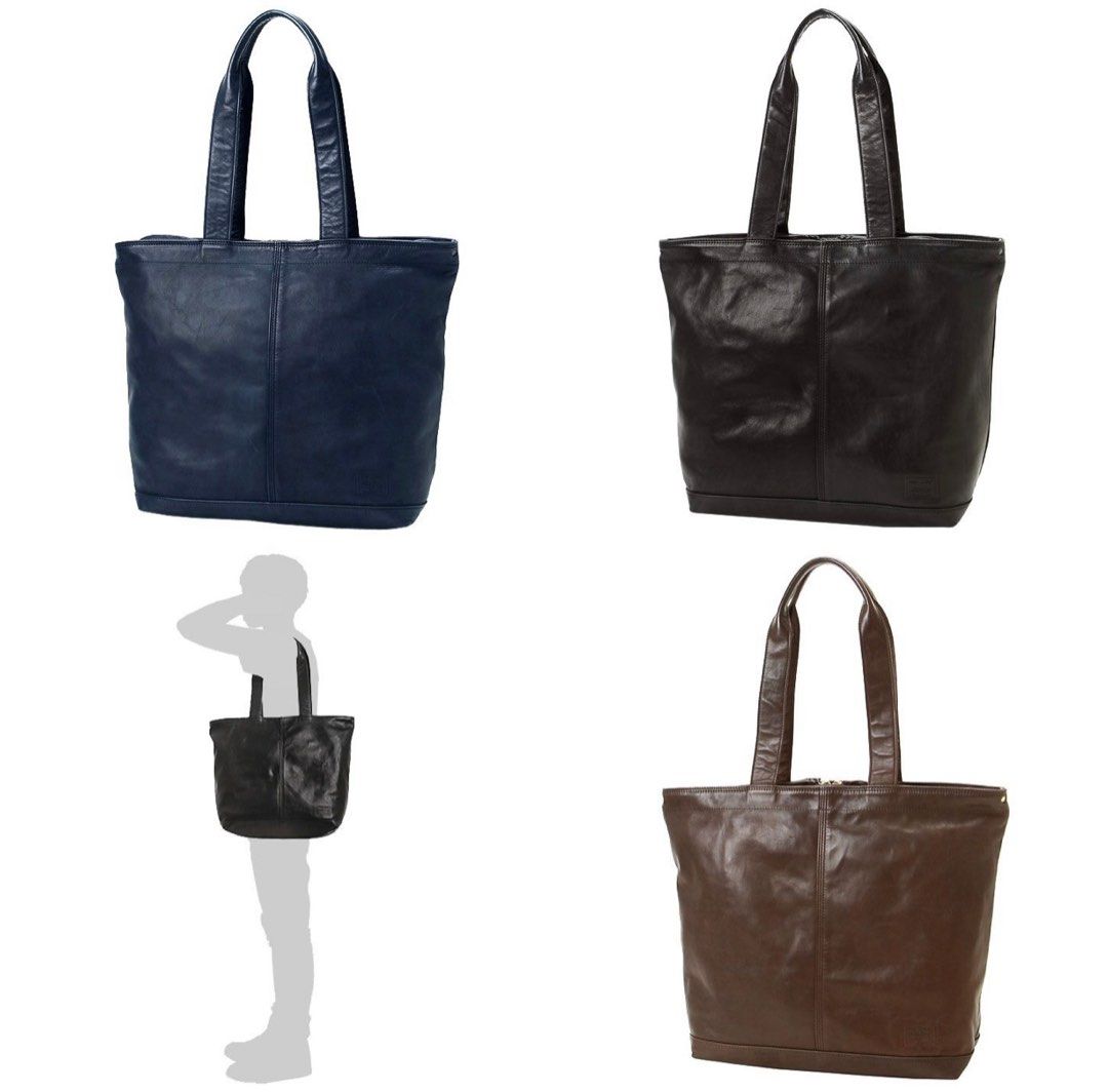 匯率浮動,預訂價請DM🇯🇵PORTER FRANK TOTE BAG 真皮袋側孭袋單肩包