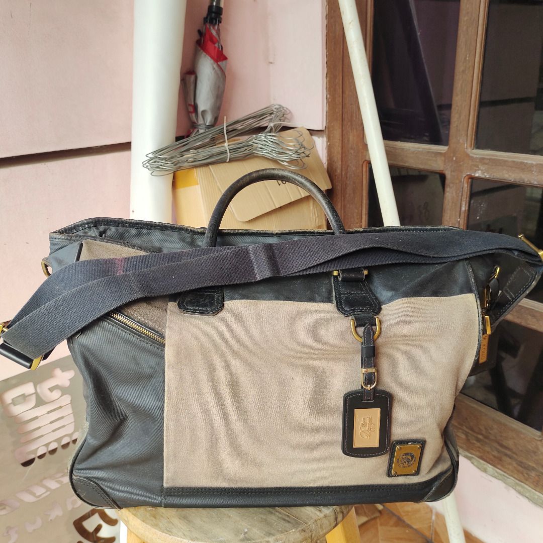 PRELOVED] DIESEL Only the Brave Vintage 2-Way Leather&Canvas Bag