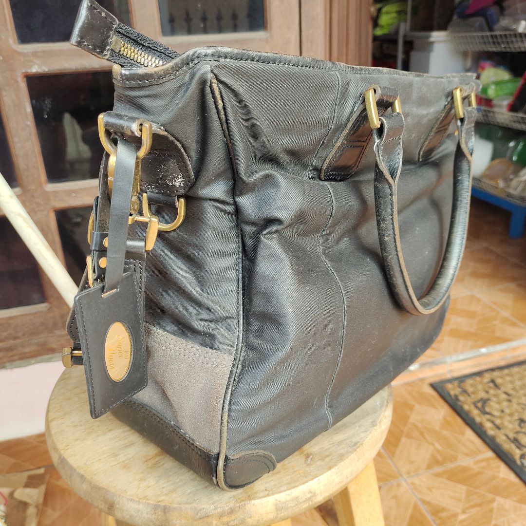 [PRELOVED] DIESEL Only the Brave Vintage 2-Way Leather&Canvas Bag