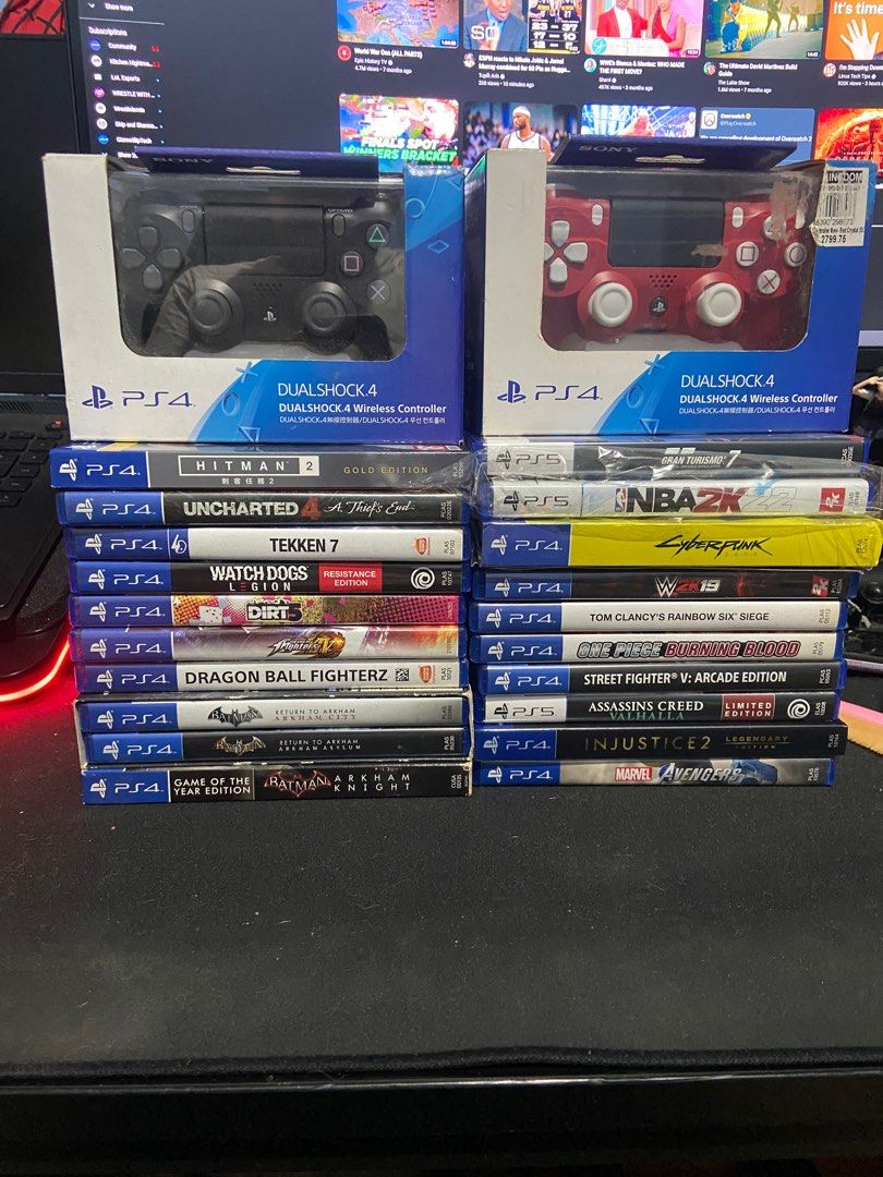 Ps4 ps5 games dualshock 4 (Category: PlayStation) located in Manila. Submitted by fatboyscollectibles (Listing ID 1232698258, Image 1). Description: For sale only Rfs:already sold my ps4 and ps5 Dual shock 4 opened for inspection only was supposed to be my spare controller Black-2,000 Spider-man-4,000 Ps4 games Hitman 2 gold ed-600 Uncharted 4-700 Tekken 7-sold Watchdog legions unused codes-800 Dirt 5 used codes-600 Dragon ball fighter z used cod