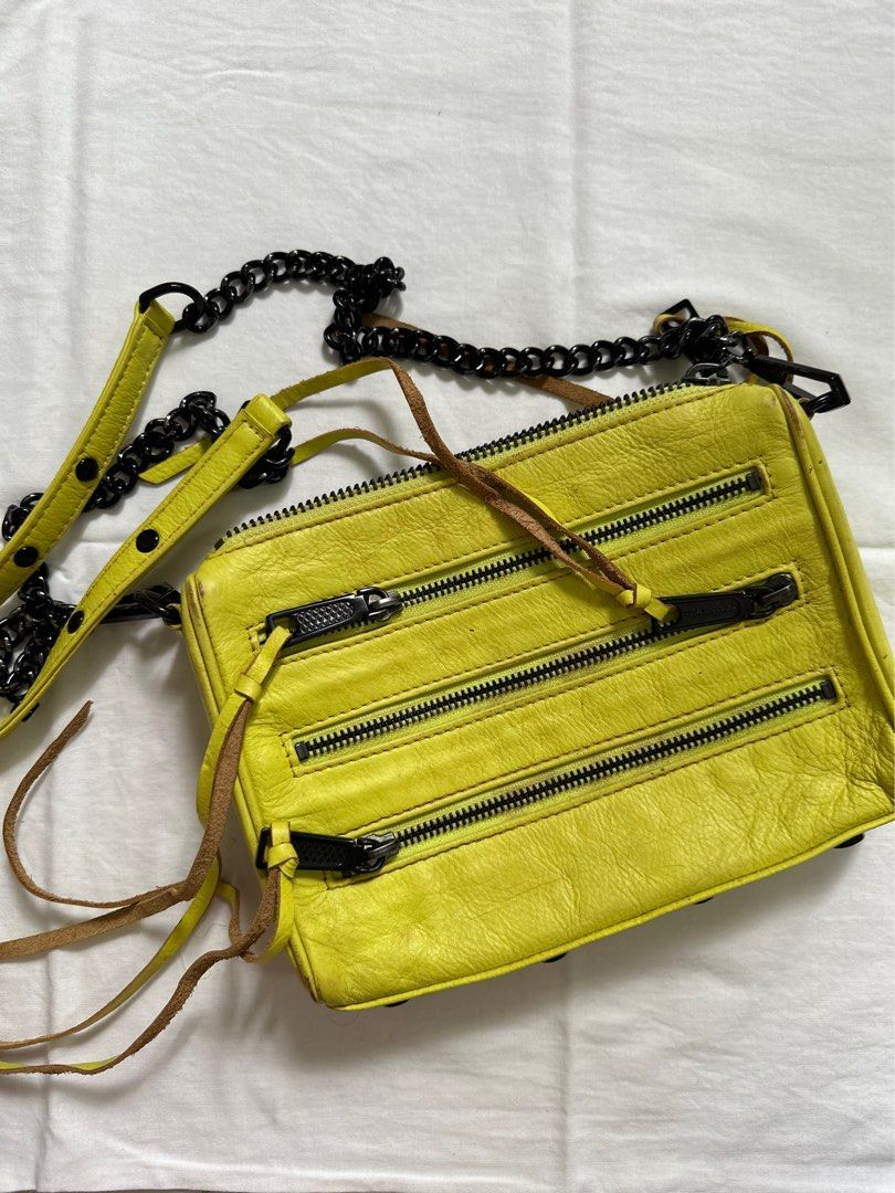 Rebecca minkoff yellow top crossbody
