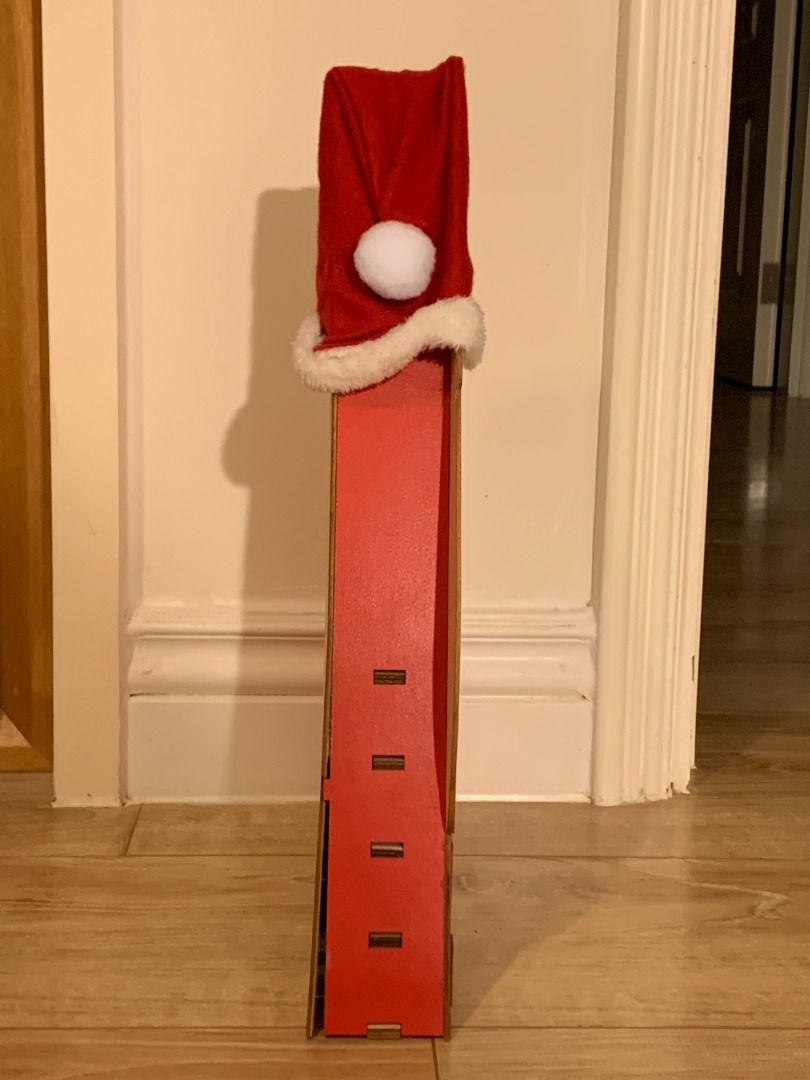 Reusable Wooden Santa Advent Calendar with Pull Out Drawers 興趣及遊戲 玩具