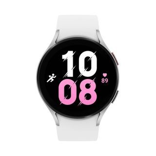 SAMSUNG GALAXY WATCH5 44MM SILVER WITH WHITE STRAP