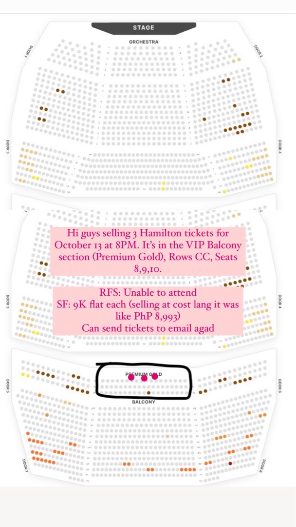 Hamilton 2025 premium tickets