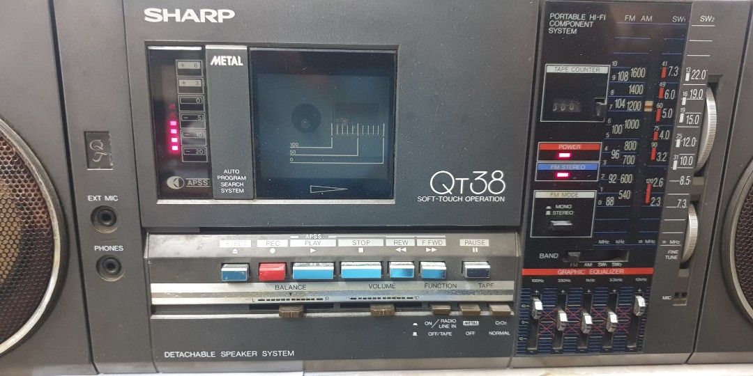 Sharp Vintage Boombox, Audio, Soundbars, Speakers & Amplifiers on Carousell