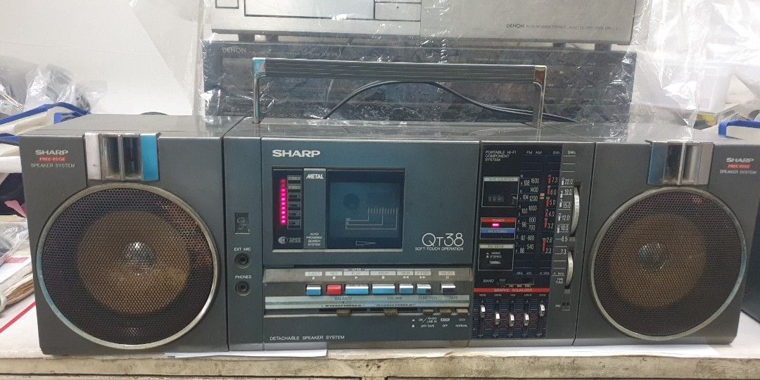 Sharp Vintage Boombox, Audio, Soundbars, Speakers & Amplifiers on Carousell