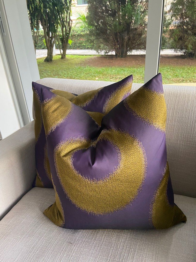 Silk custom made cushions x5, Furniture & Home Living, Home Decor