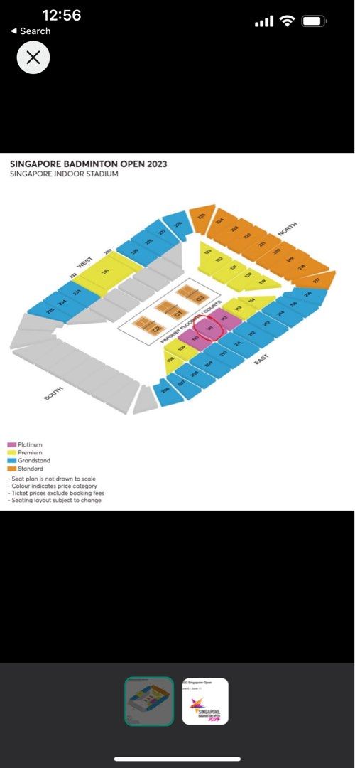 Singapore Badminton open PLATINUM ticket, Tickets & Vouchers, Event