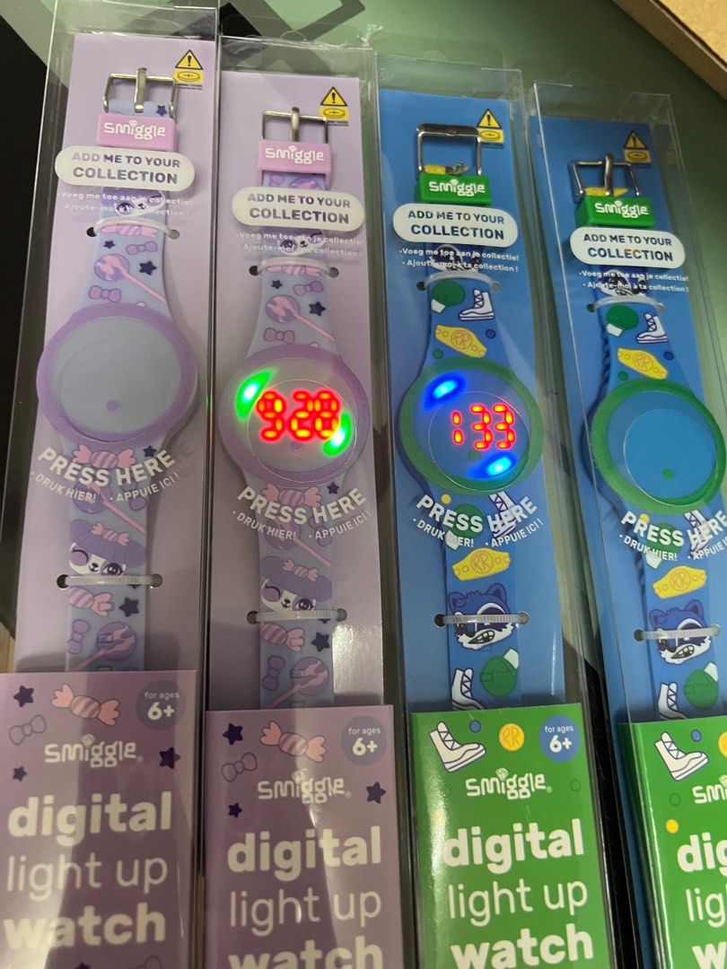 Smiggle light up digital watch, Babies & Kids, Babies & Kids Fashion on