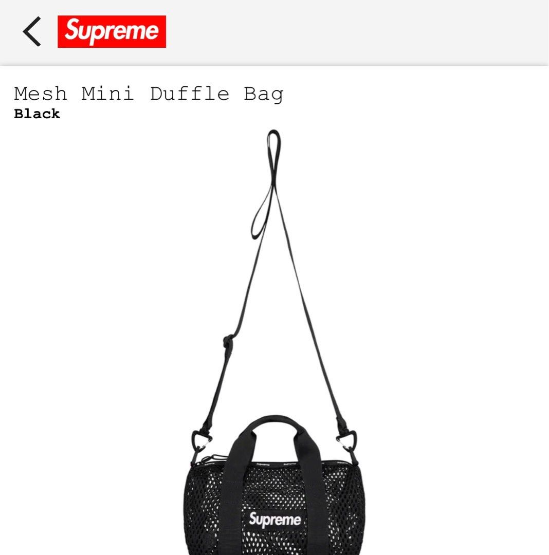 Supreme mini duffle bag, Men's Fashion, Bags, Sling Bags on Carousell