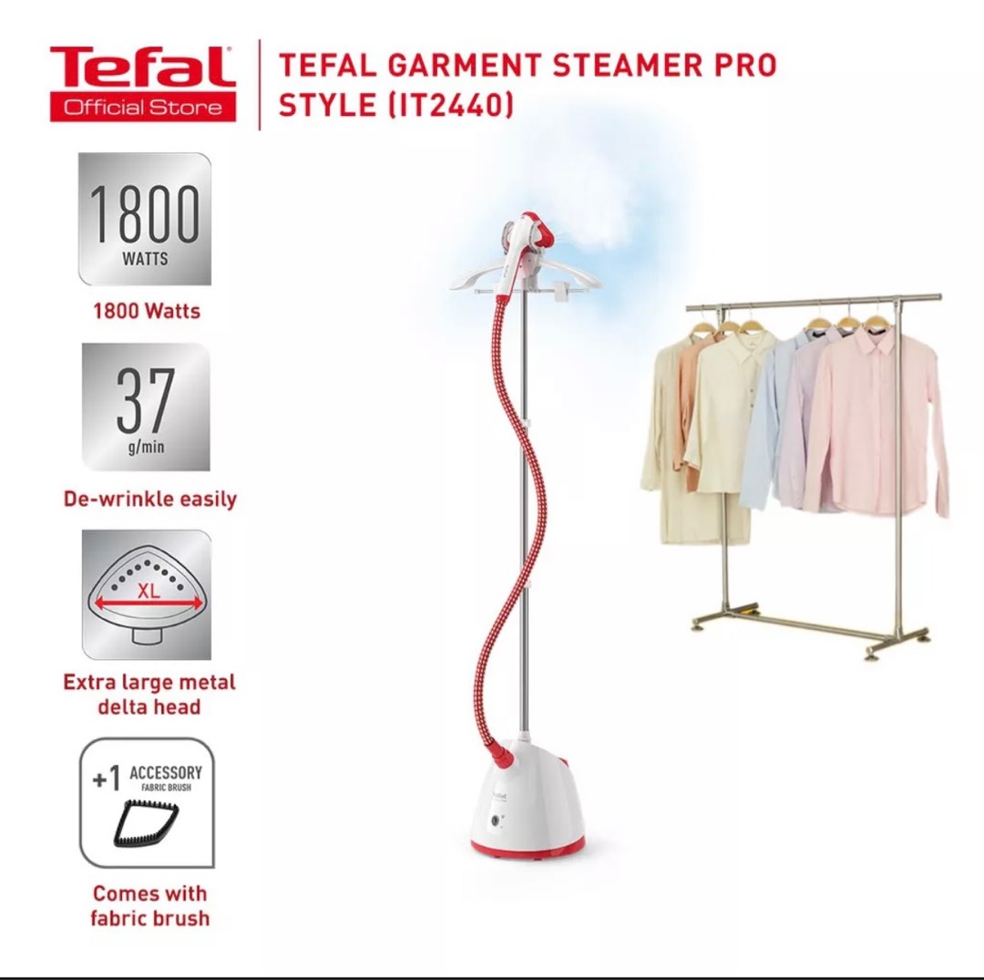 Tefal Garment Steamer Pro Style/ Seterika Iron Baju (IT2440), TV & Home