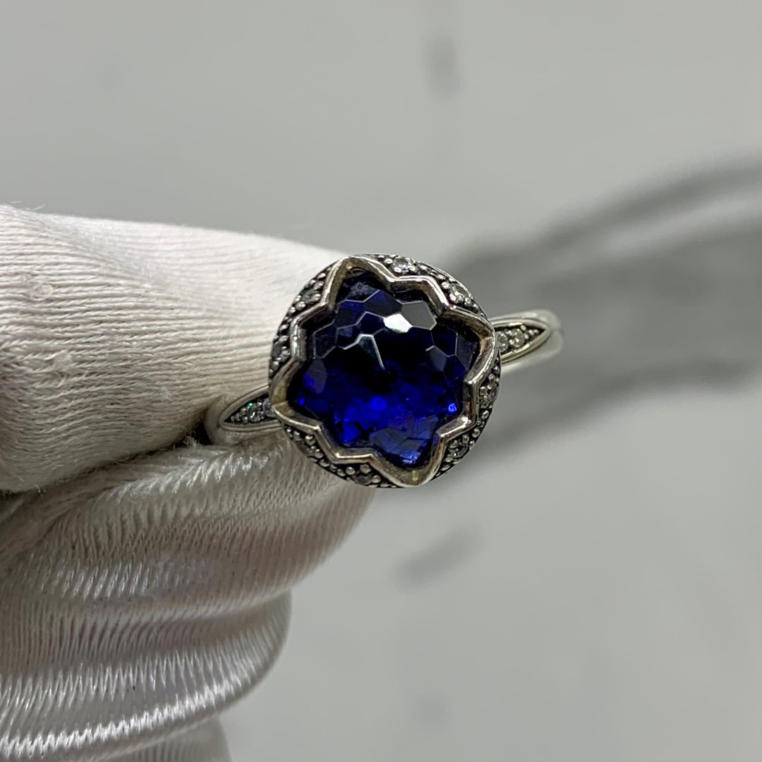 THOMAS SABO BLUE 925 1P RING 237008284 -, Women's Fashion, Jewelry