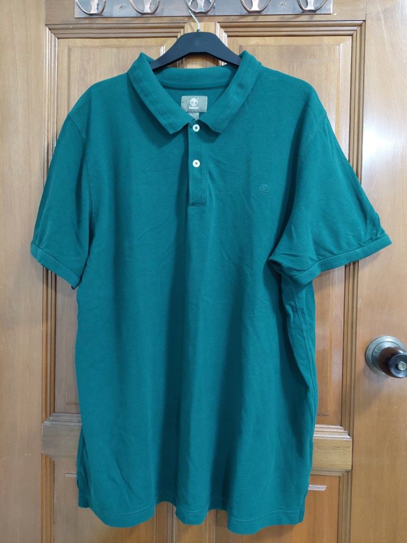 Timberland Blue Cotton Men Polo Shirt