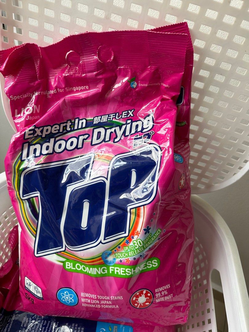 TOP indoor drying detergent powder 5kg, Furniture & Home Living