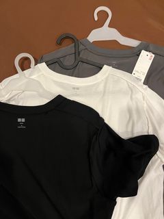 Uniqlo Supima Cotton T-Shirt (Medium) White, Grey and Black