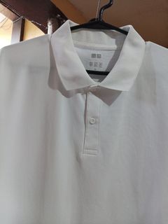 Uniqlo White Polo Shirt