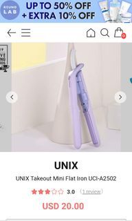 UNIX UNIX Takeout Mini Flat Iron UCI-A2502