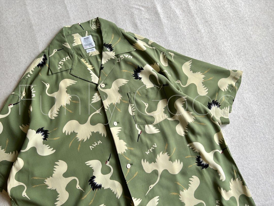 VIsvim 23ss CROSBY SHIRT S/S HIKAKU, 男裝, 上身及套裝, 西裝- Carousell