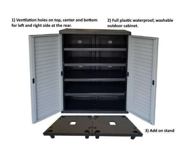 Plastic shoe cabinet waterproof outdoor cabinet store