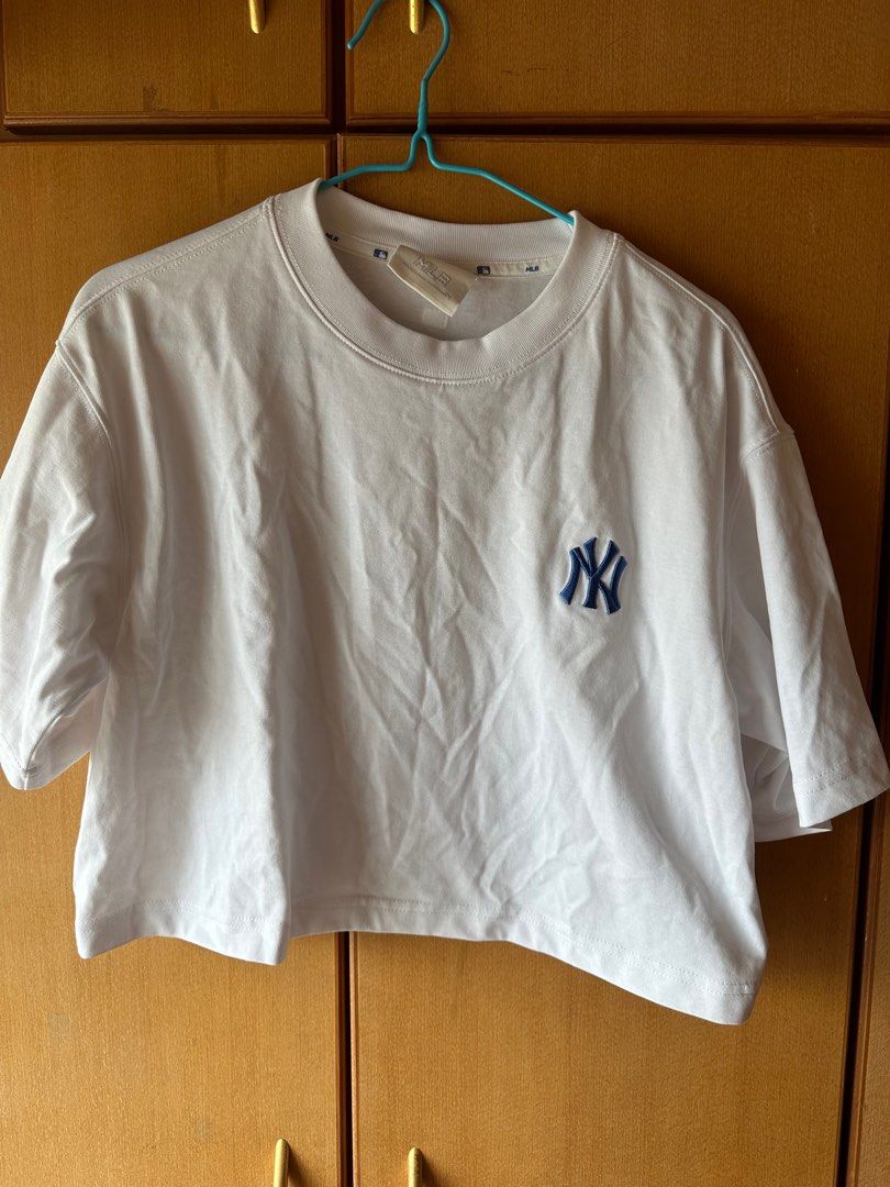 Áo MLB Womens Basic Crop Short Sleeve Tshirt Setup New York Yankees  3FTS1002350WHS