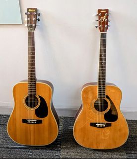Yamaha and Morris Japan Acoustic Guitars