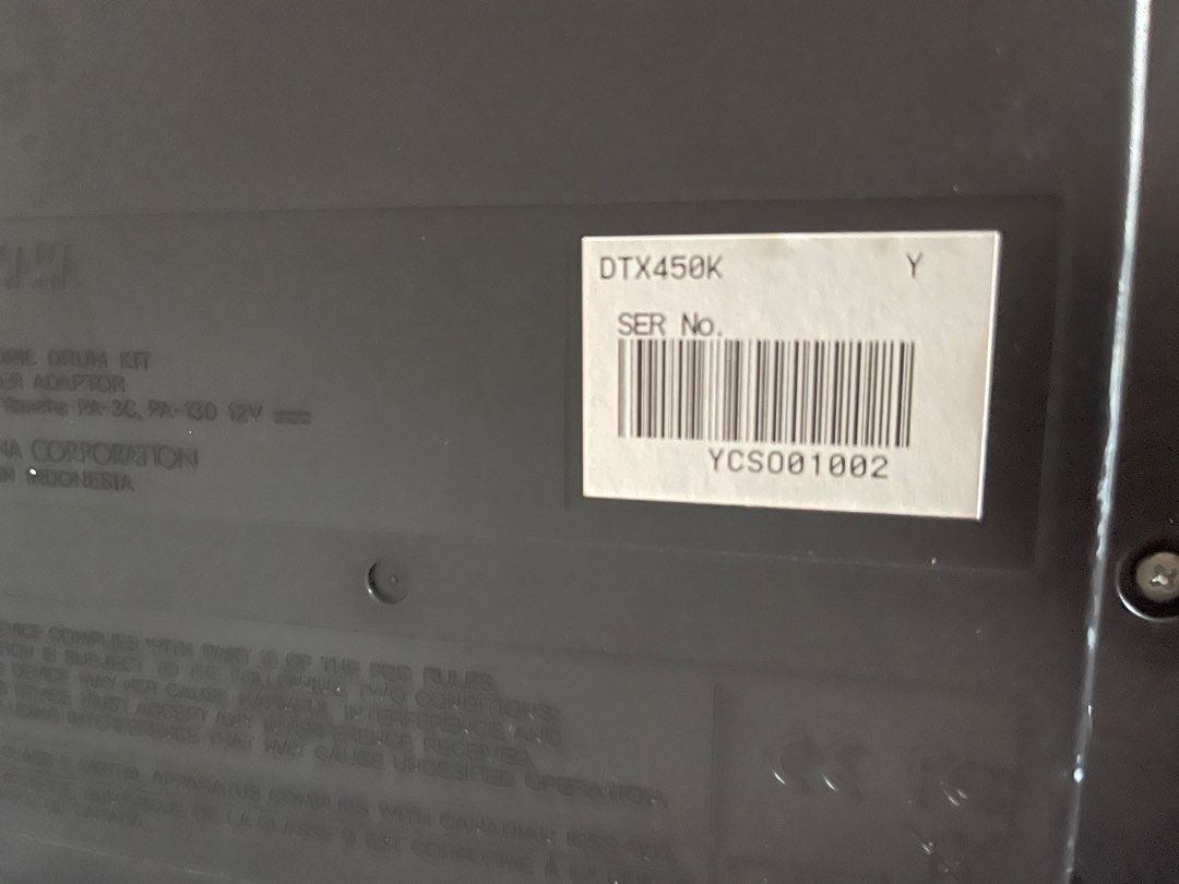 YAMAHA DTX450K ELECTRONIC DRUM SET, Hobbies & Toys, Music & Media