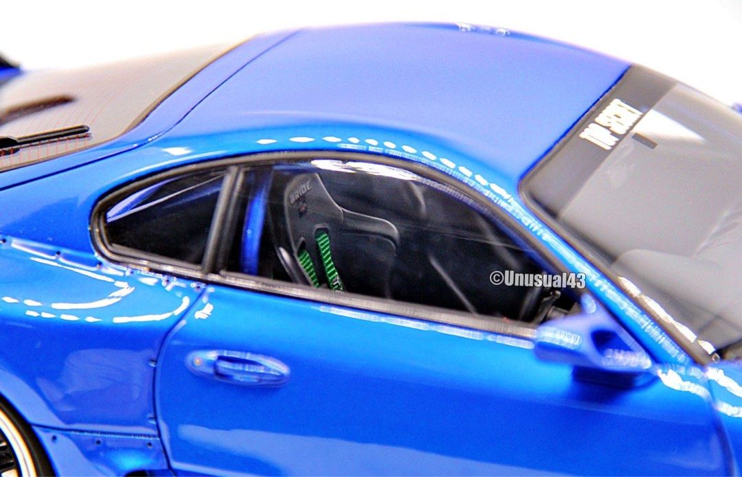 IG2488 1 18 TOP SECRET GT300 Supra (JZA80) Blue Metallic レア