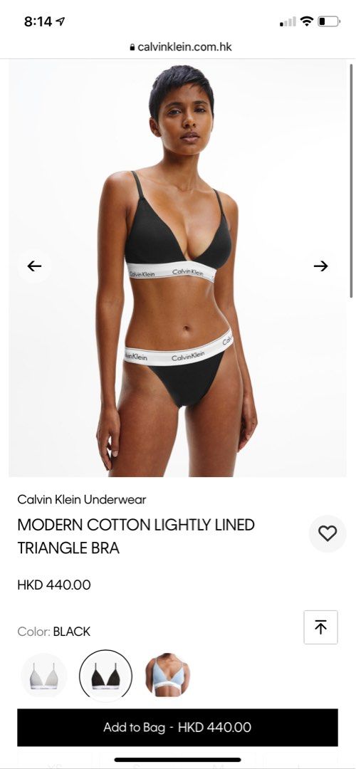 Calvin klein bralette small clearance