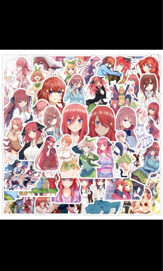 25pcs The Quintessential Quintuplets Japan Anime Manga Waterproof PVC