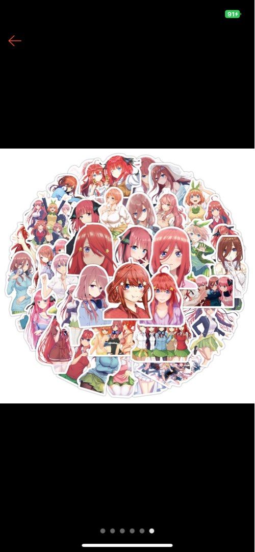 25pcs The Quintessential Quintuplets Japan Anime Manga Waterproof PVC