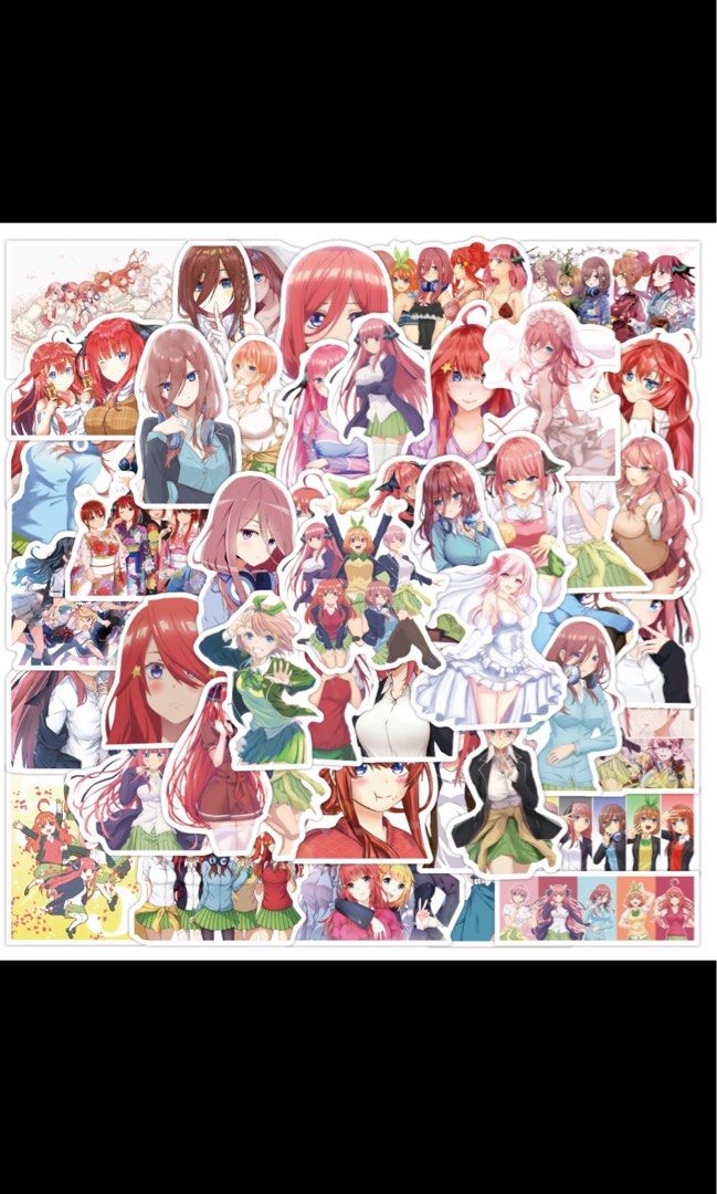 25pcs The Quintessential Quintuplets Japan Anime Manga Waterproof PVC