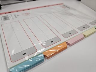 2 packs of A4 index divider (5 colours) File