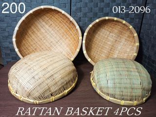 4PCS Rattan Basket