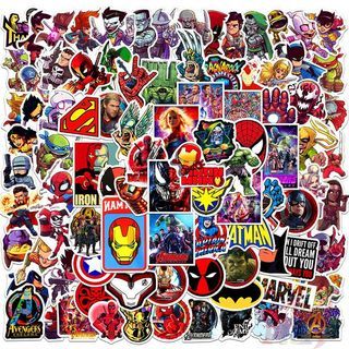 2 Sheet The Original Six Avengers Marvel Hero Removable Body Art Tattoo  Stickers Waterproof Temporary
