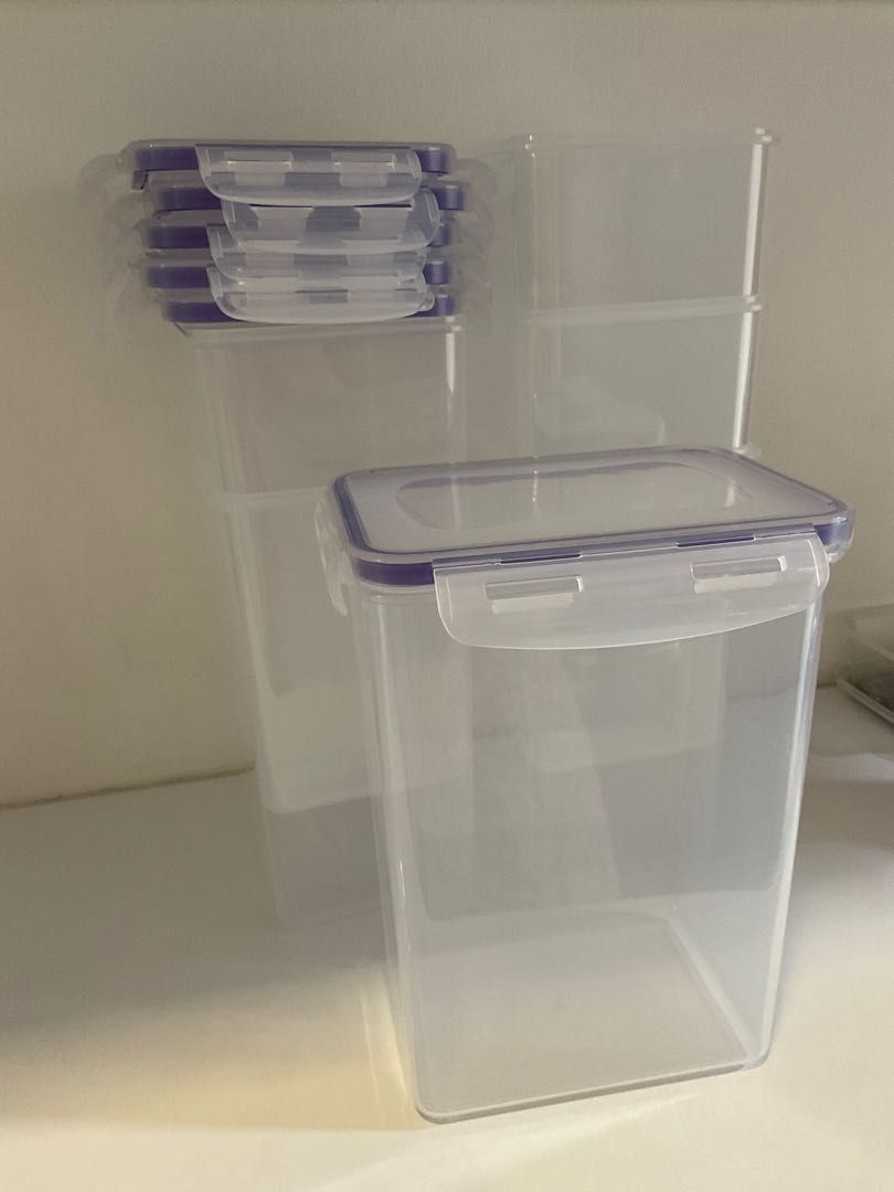 6pcs 1kg Plastic Container, Furniture & Home Living, Home Improvement