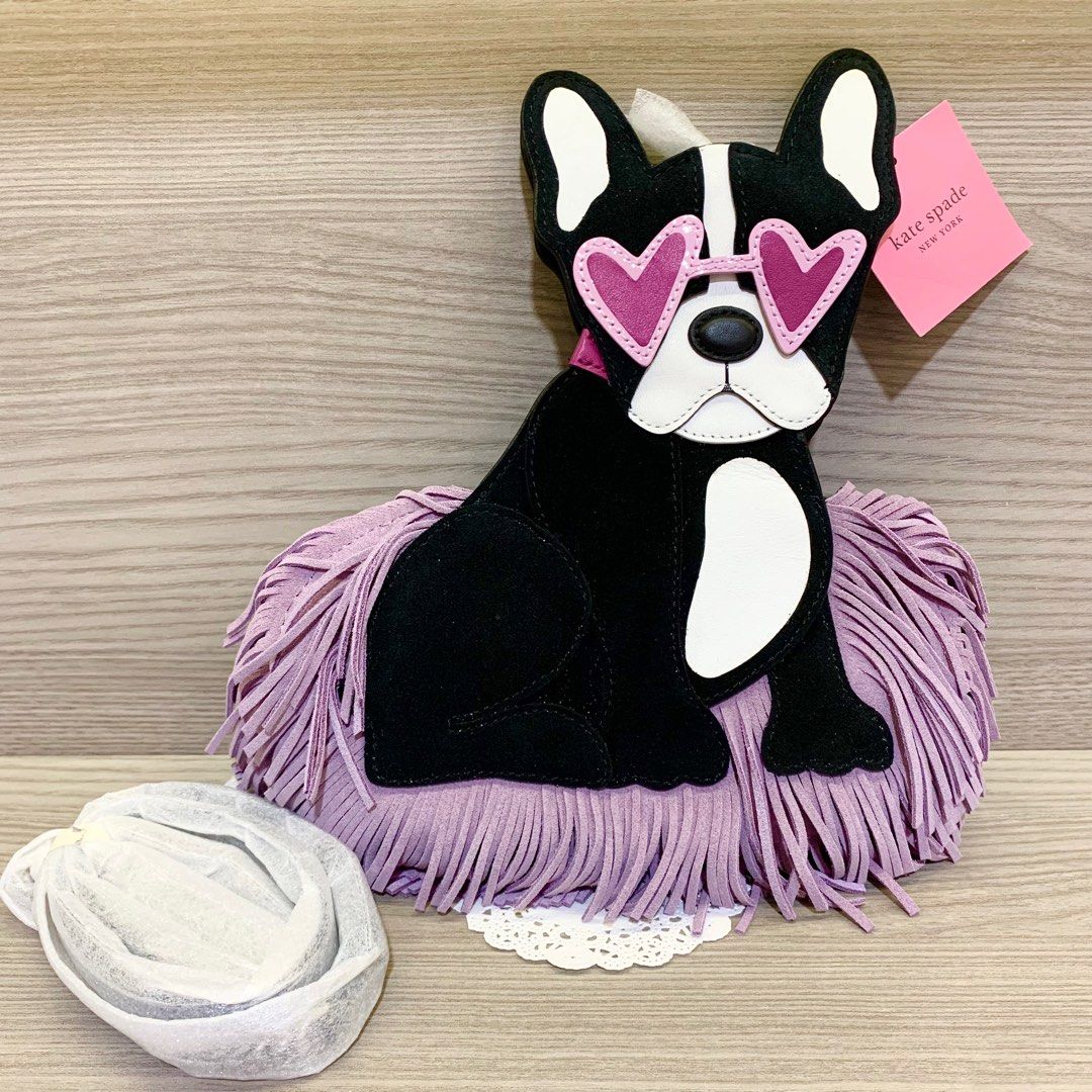 83 OFF BN BN Kate Spade Francois Frenchie Dog Leather Crossbody Bag